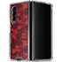 Red Street Camo Galaxy Z Fold4 5G Clear Case