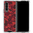 Red Street Camo Galaxy Z Fold4 5G Clear Case