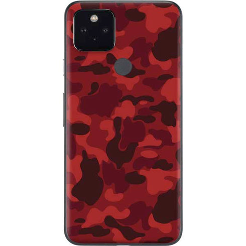 Red Street Camo Google Pixel 5a Skin