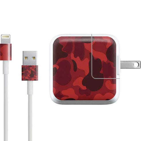 Red Street Camo iPad Charger (10W USB) Skin