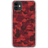 Red Street Camo iPhone 11 Clear Case