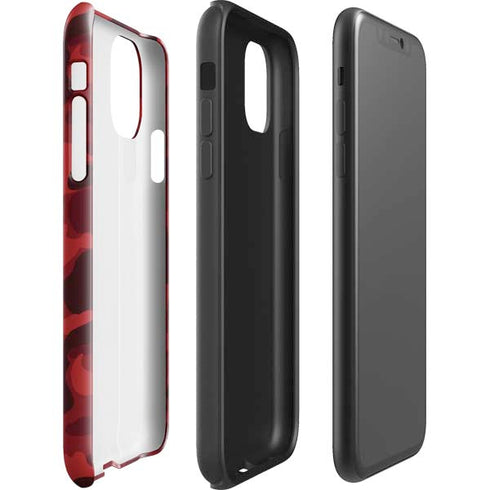 Red Street Camo iPhone 11 Pro Max Impact Case