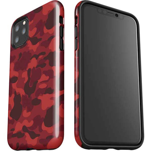 Red Street Camo iPhone 11 Pro Max Impact Case