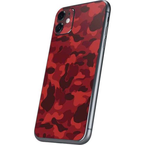 Red Street Camo iPhone 11 Skin