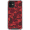 Red Street Camo iPhone 12 Clear Case