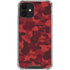Red Street Camo iPhone 12 Clear Case