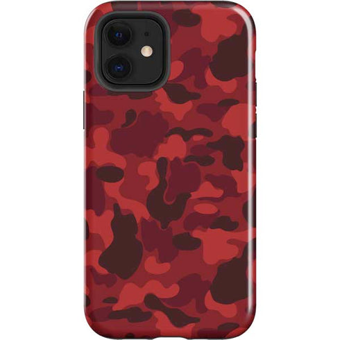 Red Street Camo iPhone 12 Impact Case