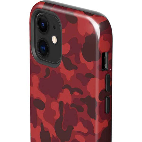 Red Street Camo iPhone 12 Impact Case