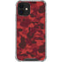 Red Street Camo iPhone 12 Mini Clear Case