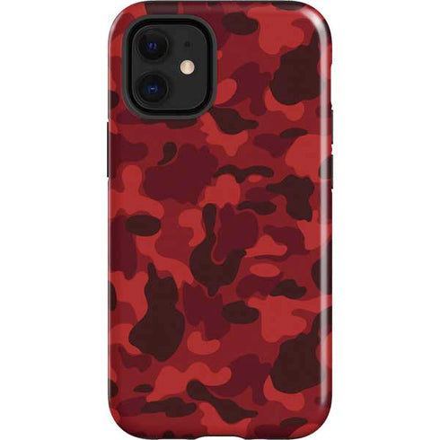 Red Street Camo iPhone 12 Mini Impact Case