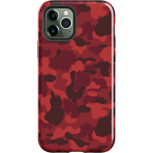 Red Street Camo iPhone 12 Pro Impact Case