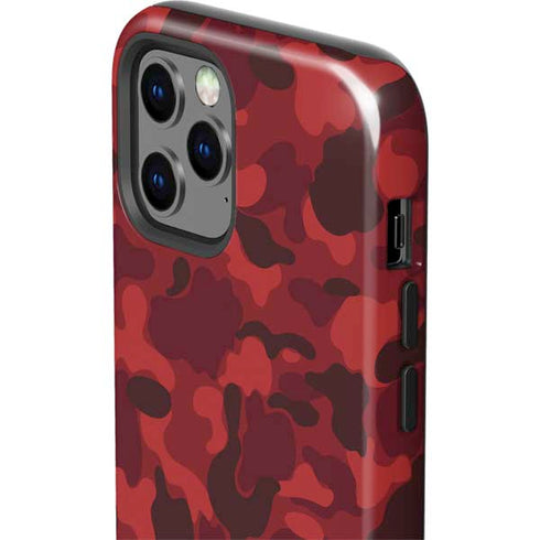 Red Street Camo iPhone 12 Pro Max Impact Case