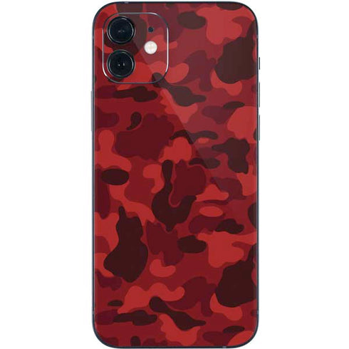 Red Street Camo iPhone 12 Skin