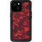 Red Street Camo iPhone 13 Mini Waterproof Case