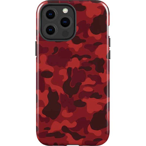 Red Street Camo iPhone 13 Pro Max Impact Case