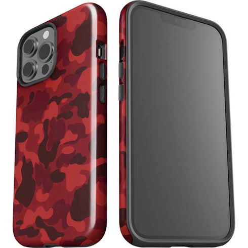 Red Street Camo iPhone 13 Pro Max Impact Case