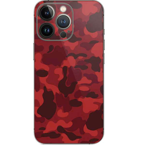 Red Street Camo iPhone 13 Pro Skin