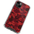 Red Street Camo iPhone 14 Clear Case