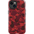 Red Street Camo iPhone 14 Plus Impact Case