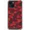 Red Street Camo iPhone 14 Plus Clear Case
