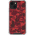 Red Street Camo iPhone 14 Plus Clear Case