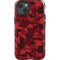 Red Street Camo iPhone 14 Impact Case