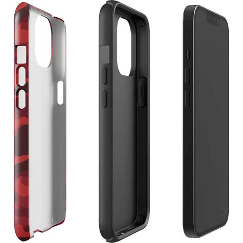 Red Street Camo iPhone 15 Impact Case