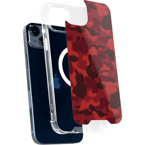 Red Street Camo iPhone 15 Plus MagSafe Case
