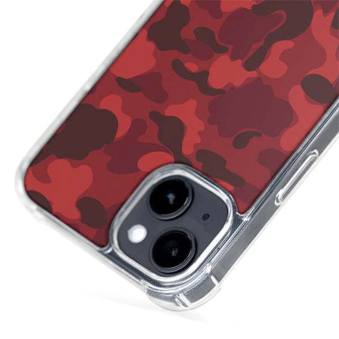 Red Street Camo iPhone 15 Plus MagSafe Case