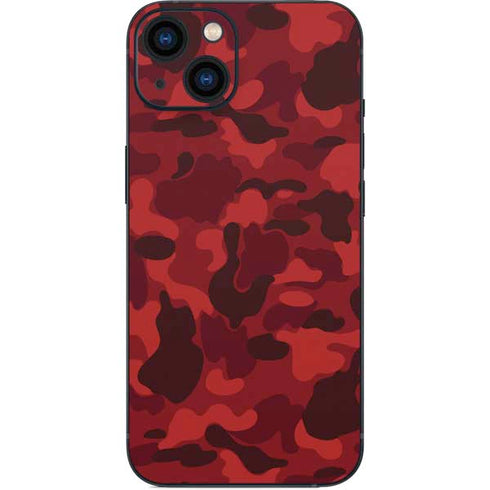 Red Street Camo iPhone 15 Plus Skin