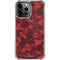 Red Street Camo iPhone 15 Pro Max Clear Case