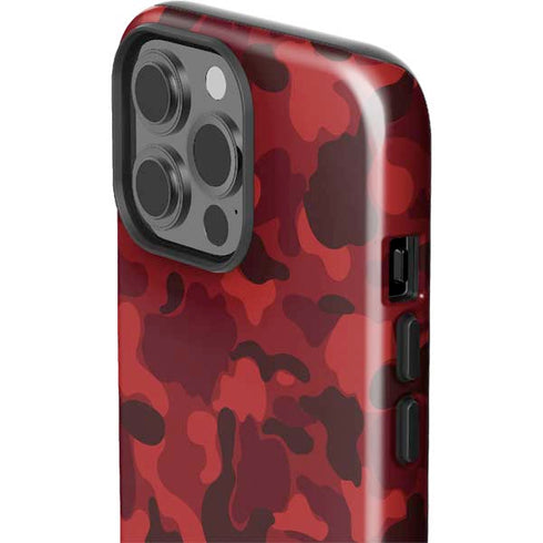 Red Street Camo iPhone 15 Pro Max Impact Case
