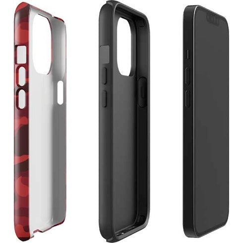 Red Street Camo iPhone 15 Pro Max Impact Case