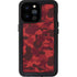 Red Street Camo iPhone 14 Pro Max Waterproof Case