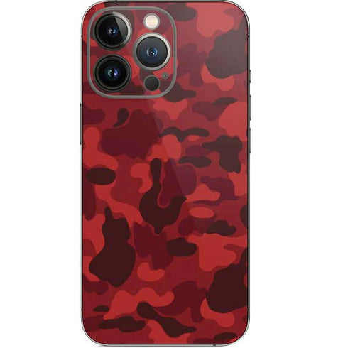 Red Street Camo iPhone 14 Pro Skin