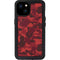 Red Street Camo iPhone 15 Plus Waterproof Case