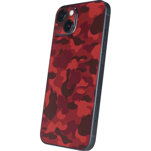 Red Street Camo iPhone 15 Skin