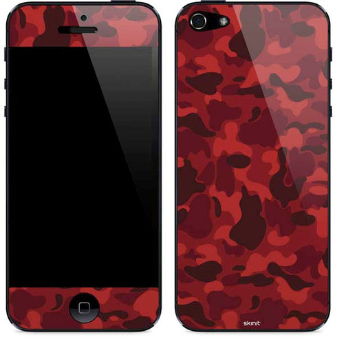 Red Street Camo iPhone 5/5s/5SE Skin