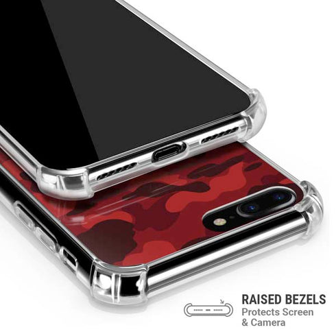 Red Street Camo iPhone 7/8 Plus Clear Case