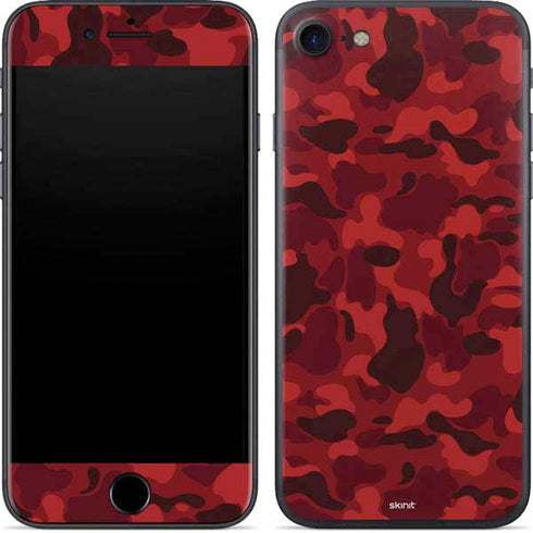 Red Street Camo iPhone 8 Skin