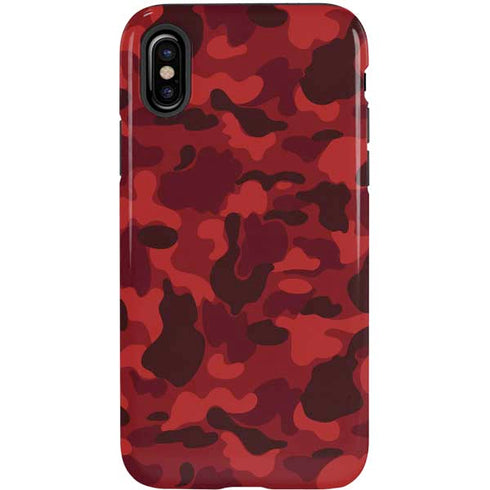 Red Street Camo iPhone X Pro Case
