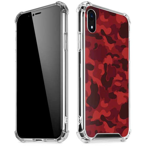 Red Street Camo iPhone XR Clear Case