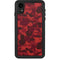 Red Street Camo iPhone XR Waterproof Case