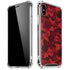 Red Street Camo iPhone XS Max Clear Case