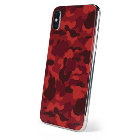 Red Street Camo iPhone XS Max Skin