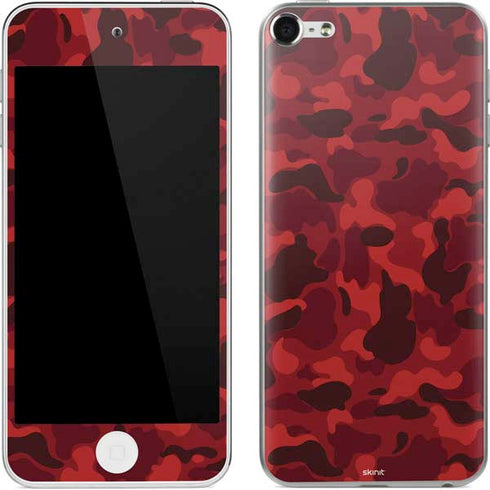 Red Street Camo Apple iPod Skin
