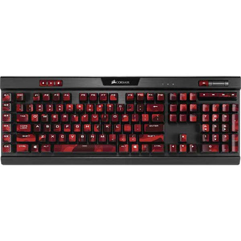 Red Street Camo K95 RGB PLATINUM Mechanical Gaming Keyboard Skin