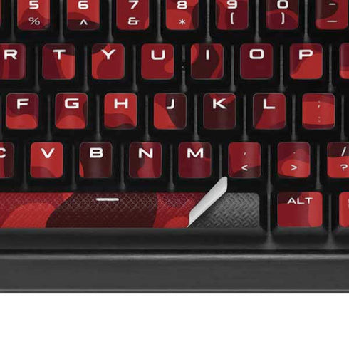 Red Street Camo K95 RGB PLATINUM Mechanical Gaming Keyboard Skin