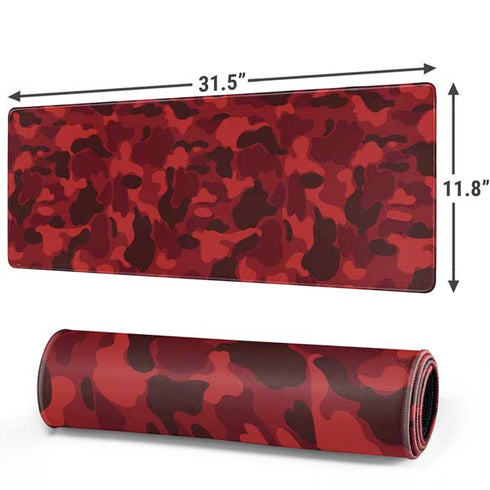 Red Street Camo Gaming Mouse Pad