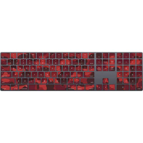 Red Street Camo Magic Keyboard with Numeric Keypad Skin